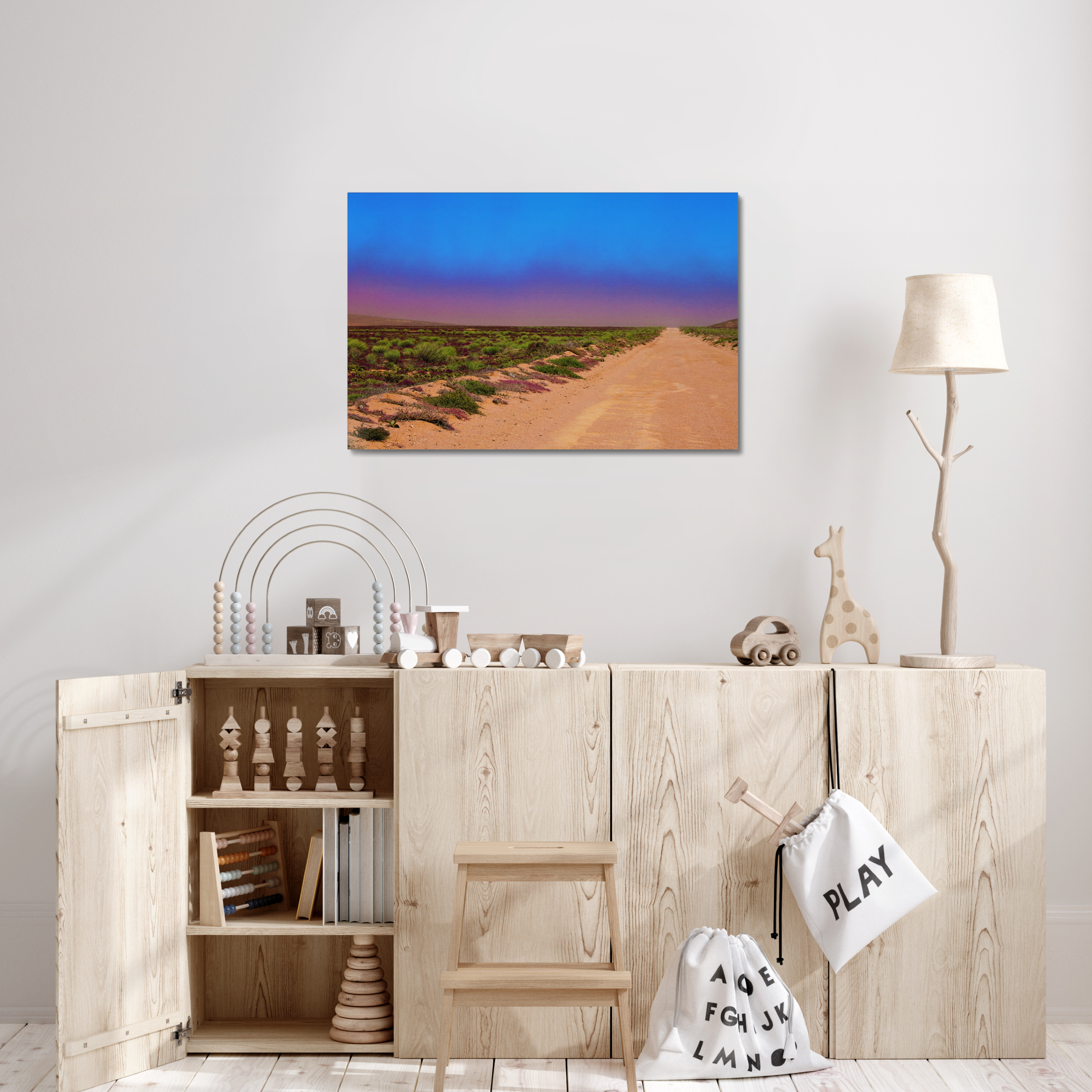sandstorm-on-the-road-canvas-print sandstorm-on-the-road-canvas-print