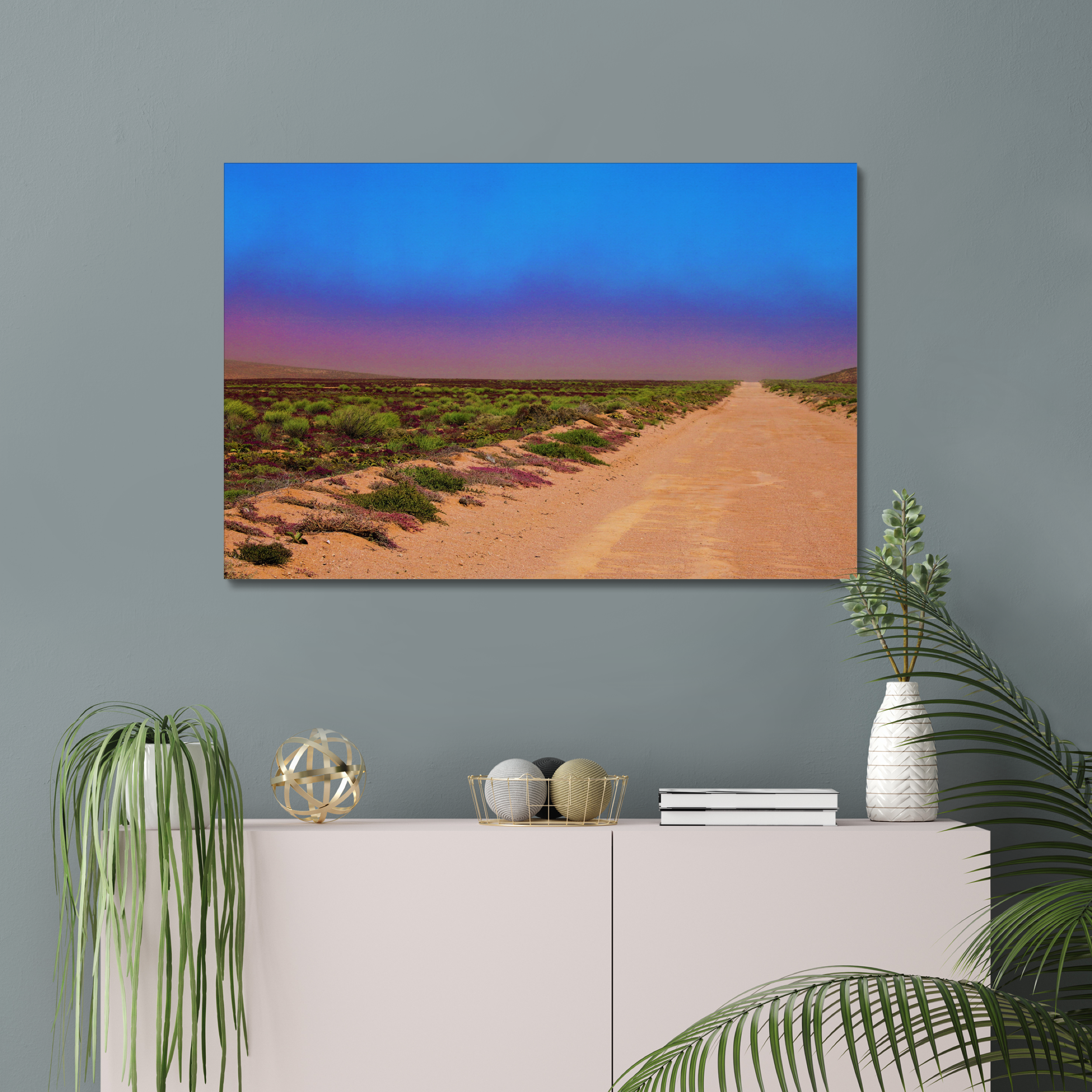 sandstorm-on-the-road-canvas-print sandstorm-on-the-road-canvas-print